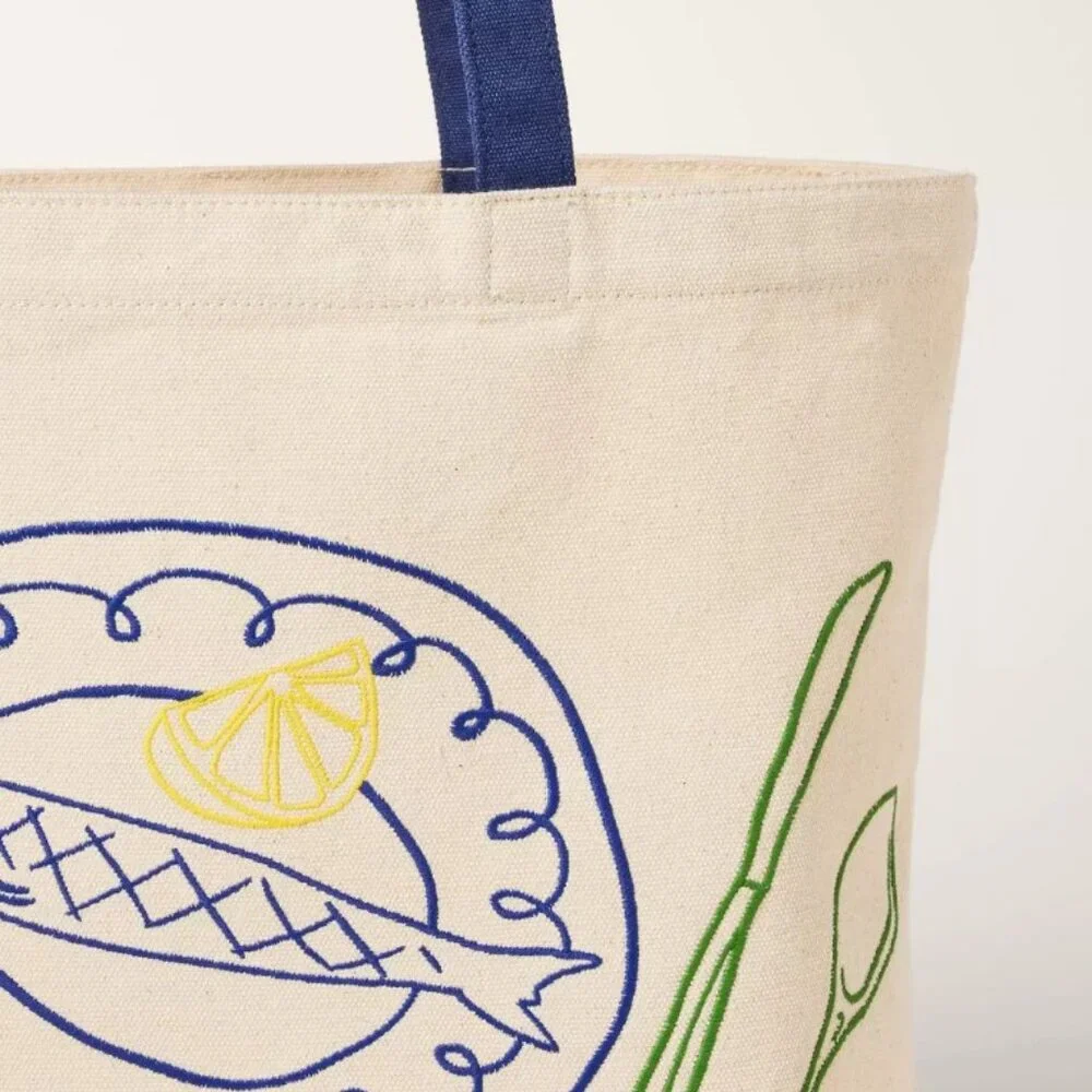 NWT Fish Embroidered Canvas Tote Bag - kate spade new york x Target